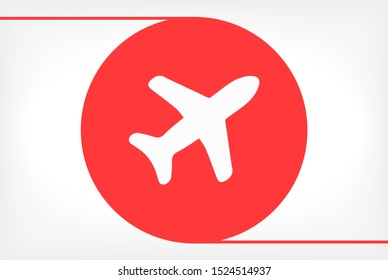 Aircraft Vector icon . Lorem Ipsum Illustration design