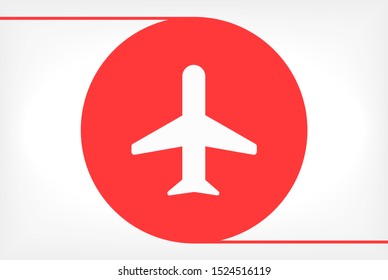 Aircraft Vector icon . Lorem Ipsum Illustration design