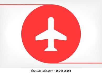 Aircraft Vector icon . Lorem Ipsum Illustration design