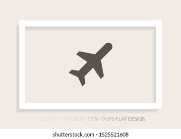 Aircraft Vector icon . Lorem Ipsum Illustration design