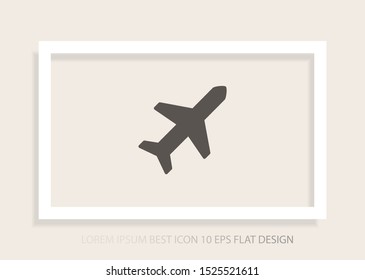 Aircraft Vector icon . Lorem Ipsum Illustration design
