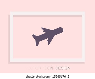 Aircraft Vector icon . Lorem Ipsum Illustration design