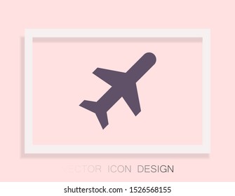 Aircraft Vector icon . Lorem Ipsum Illustration design