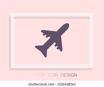 Aircraft Vector icon . Lorem Ipsum Illustration design