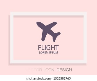 Aircraft Vector icon . Lorem Ipsum Illustration design