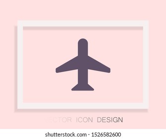 Aircraft Vector icon . Lorem Ipsum Illustration design