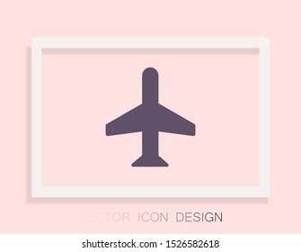 Aircraft Vector icon . Lorem Ipsum Illustration design