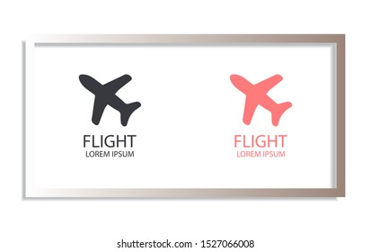 Aircraft Vector icon . Lorem Ipsum Illustration design