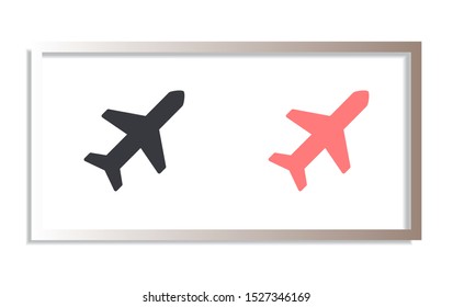 Aircraft Vector icon . Lorem Ipsum Illustration design