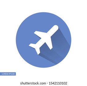 Aircraft Vector icon . Lorem Ipsum Illustration design
