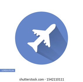 Aircraft Vector icon . Lorem Ipsum Illustration design