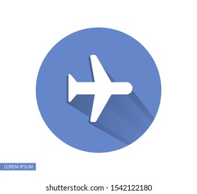Aircraft Vector icon . Lorem Ipsum Illustration design