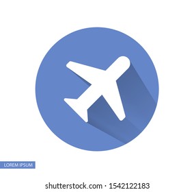 Aircraft Vector icon . Lorem Ipsum Illustration design