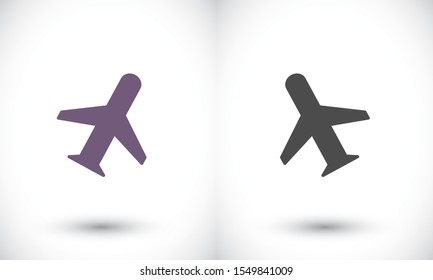 Aircraft vector icon , lorem ipsum Flat design