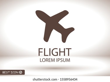 Aircraft Vector icon . Lorem Ipsum Illustration design