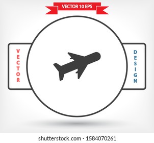 Aircraft Vector icon . Lorem Ipsum Illustration design
