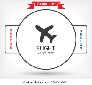 Aircraft Vector icon . Lorem Ipsum Illustration design