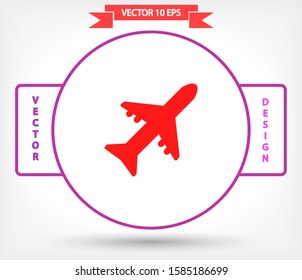 Aircraft Vector icon . Lorem Ipsum Illustration design