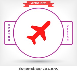 Aircraft Vector icon . Lorem Ipsum Illustration design