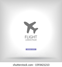 Aircraft Vector icon . Lorem Ipsum Illustration design