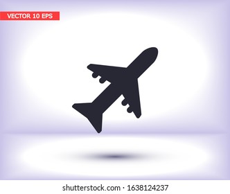 Aircraft Vector icon . Lorem Ipsum Illustration design