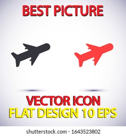 Aircraft Vector icon . Lorem Ipsum Illustration design