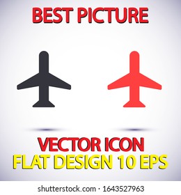 Aircraft Vector icon . Lorem Ipsum Illustration design