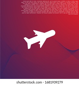 Aircraft Vector icon . Lorem Ipsum Illustration design