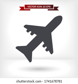 Aircraft Vector icon . Lorem Ipsum Illustration design