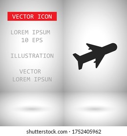 Aircraft Vector icon . Lorem Ipsum Illustration design