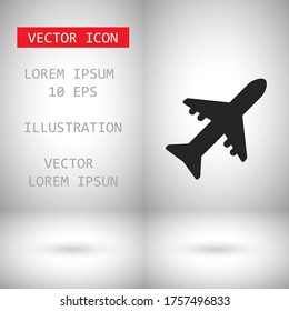 Aircraft Vector icon . Lorem Ipsum Illustration design