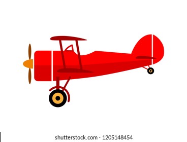 Aircraft vector icon on white background  