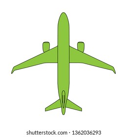 Aircraft. Vector illustration.