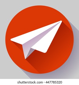 Aircraft vector logo icon Flat 2.0 design style.