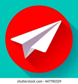 Aircraft vector logo icon Flat 2.0 design style.