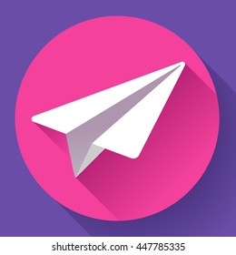 Aircraft vector logo icon Flat 2.0 design style.