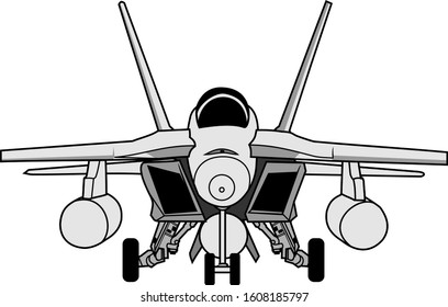 aircraft war plane vector cartoon 