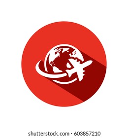 aircraft world vector icon