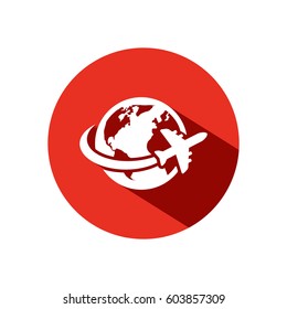 aircraft world vector icon
