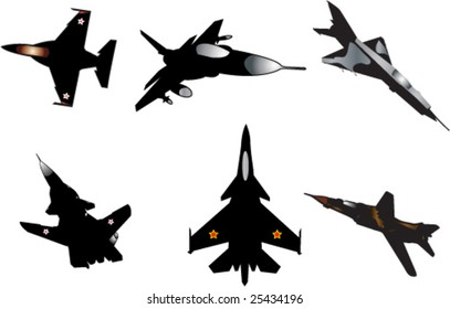 aircrafts collection - vector