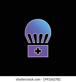 Airdrop blue gradient vector icon
