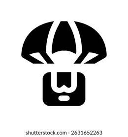 Icono de glifo de caída de aire. Icono de Vector fuerte y sólido para Sitios web, interfaces móviles, presentaciones y marca visual. Alta calidad y fácil de editar.