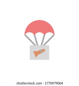 Airdrop icon. Simple color vector elements of video game icons for ui and ux, website or mobile application