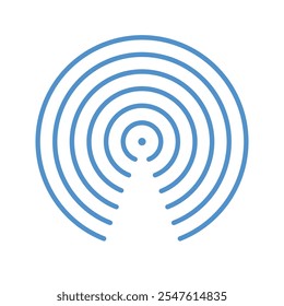 Ícone de linha de símbolo Airdrop. Ilustração vetorial