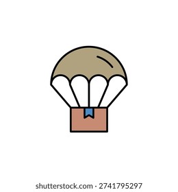 airdrop vector icon. flat sign for mobile concept and web design. Symbol, logo illustration. Vector graphics
