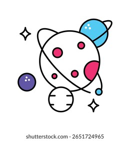 Airdropped Package Vector Filled outline illustration style icon. EPS 10 file