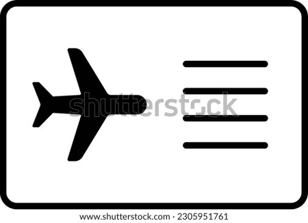 airfare plane ticket airplane travel flight Outline