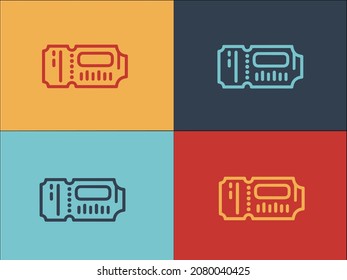 Airfare Ticket Logo Template, Simple Flat Icon Of airfare,ticket,travel