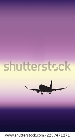 airflight flying through purple sky