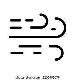 airflow air clean glyph icon vector. airflow air clean sign. isolated symbol illustration